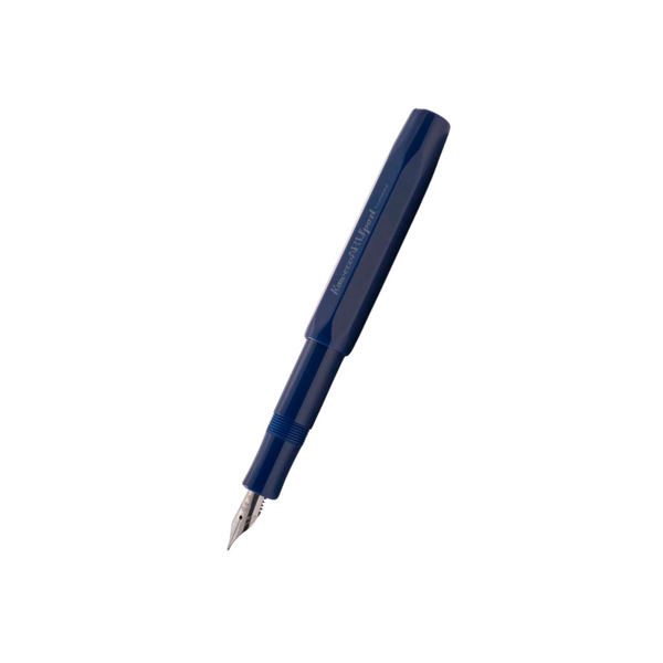 Kaweco Art Sport Fountain Pen Dark Blue Limited Edition 2018 Silver — Kaweco fountain pen — precision nib writing instrument, at Cityluxe Singapore stationery store