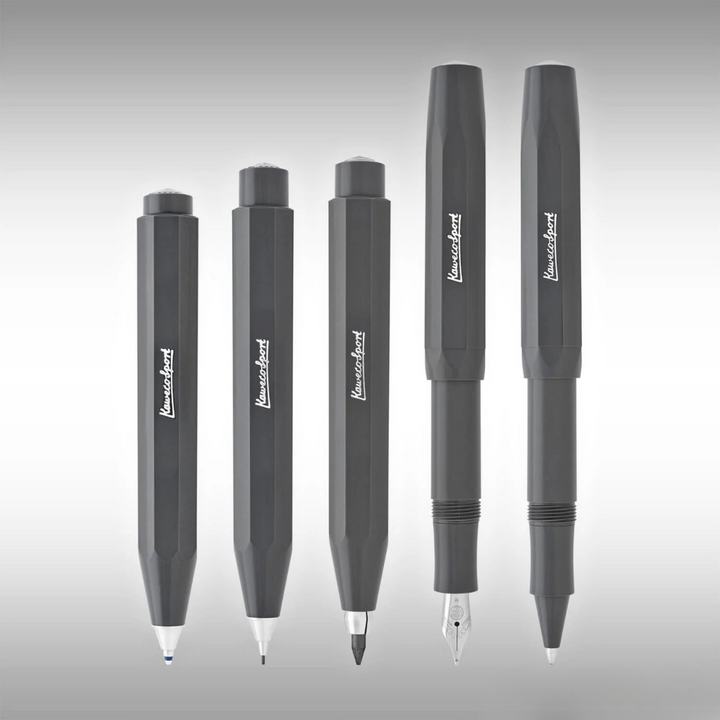 Kaweco Skyline Sport Gel Rollerball Pen - Gray — flat lay