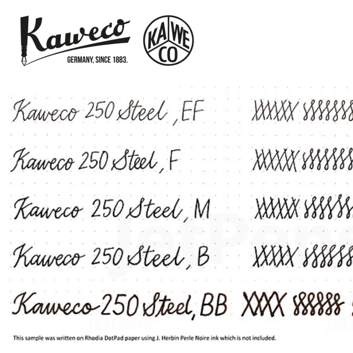 Kaweco Steel Nib 250 with thread — Kaweco fountain pen nib — replacement writing nib for fountain pens, at Cityluxe Singapore