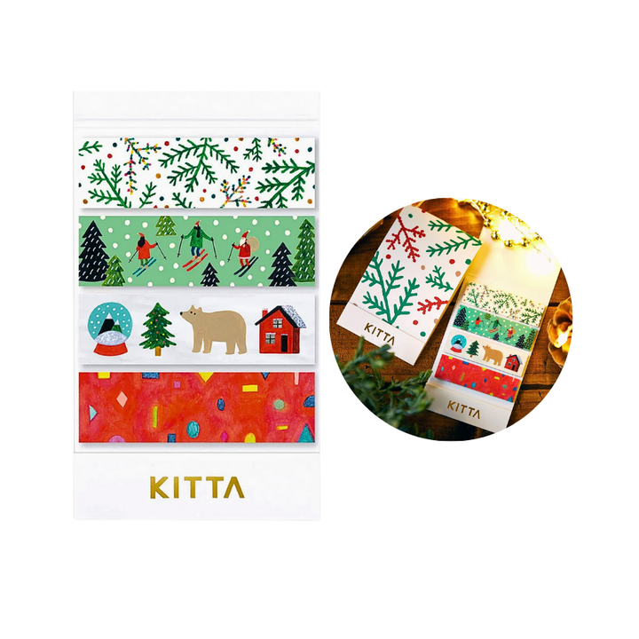 KITTA Limited Edition Masking Tape in Christmas — KITTA masking tape — decorative paper tape for journaling and scrapbooking, at Cityluxe Singapore