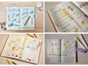 Kokuyo Jibun Techo First Kit DIARY + LIFE + IDEA 2024 B6 Mini Slim - Pink [Pre-Order]