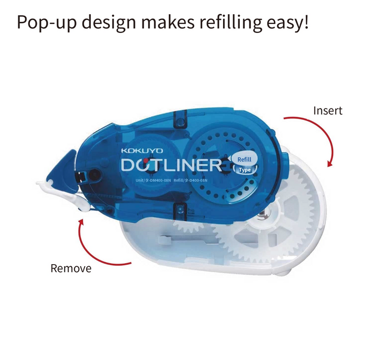 Kokuyo Dotliner Tape Glue Refill Strong Adhesive - Blue