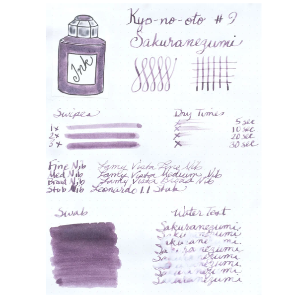 Load image into Gallery viewer, Kyoto Ink Kyo-no-oto 40ml Bottled Ink - Sakuranezumi

