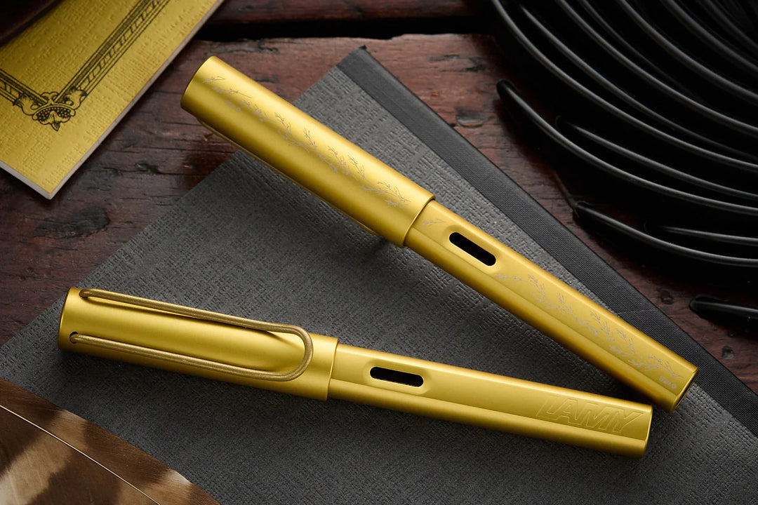 Lamy AL-Star Fountain Pen - Hufflepuff (Harry Potter Special Edition) — flat lay