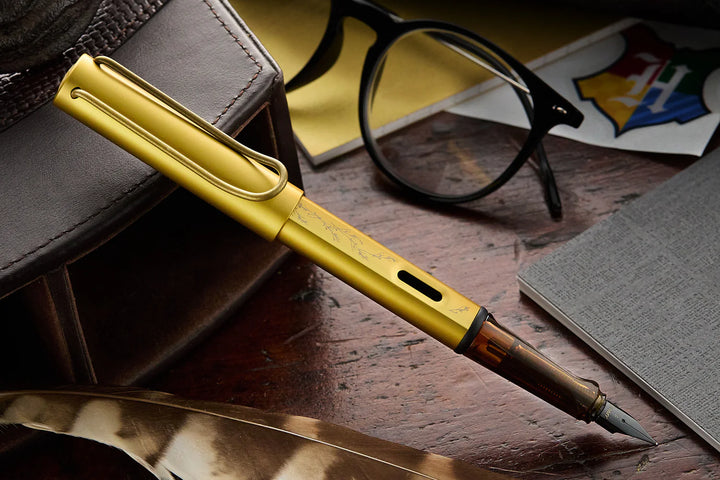 Lamy AL-Star Fountain Pen - Hufflepuff (Harry Potter Special Edition) — flat lay