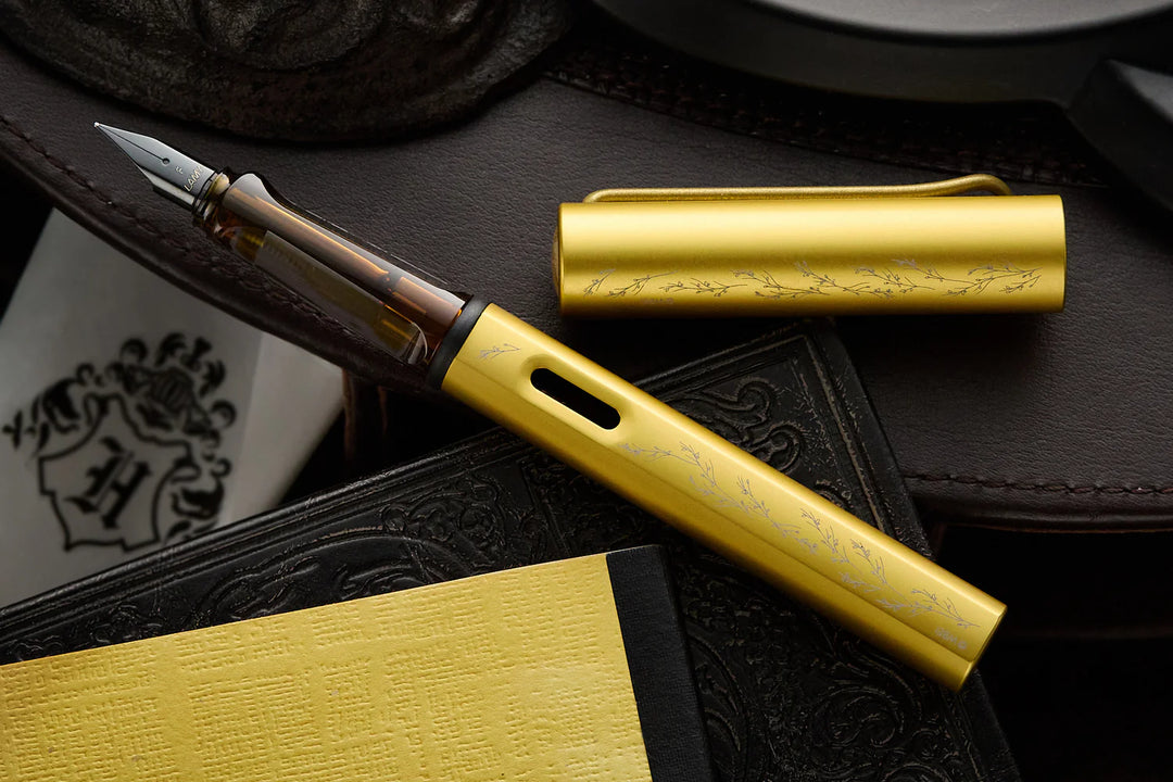Lamy AL-Star Fountain Pen - Hufflepuff (Harry Potter Special Edition) — flat lay
