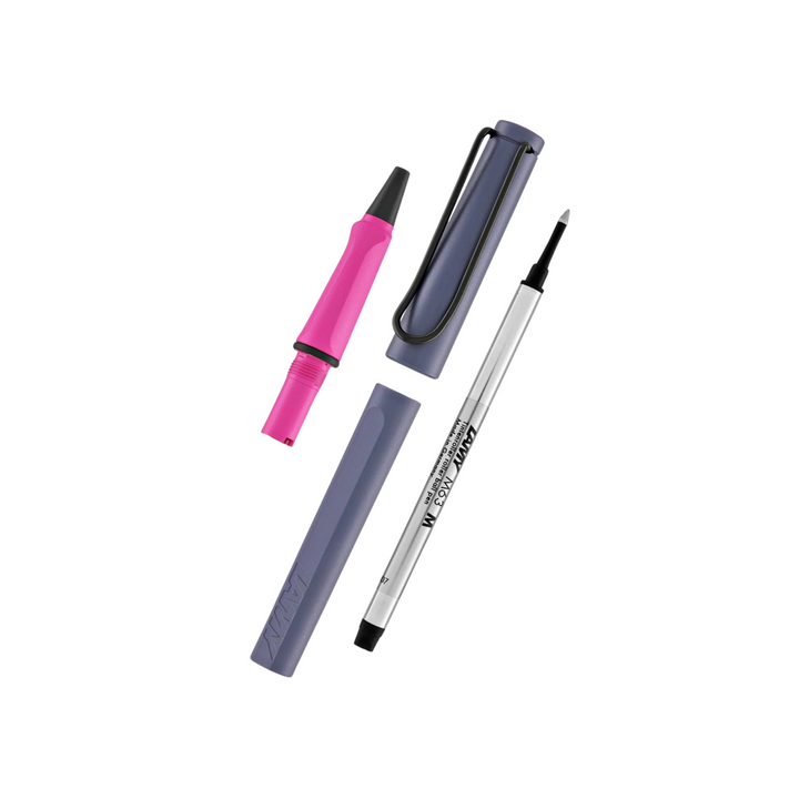 LAMY 3D7 Safari Rollerball Pen in Pink Cliff — Lamy rollerball pen — fluid gel ink writing instrument, at Cityluxe Singapore