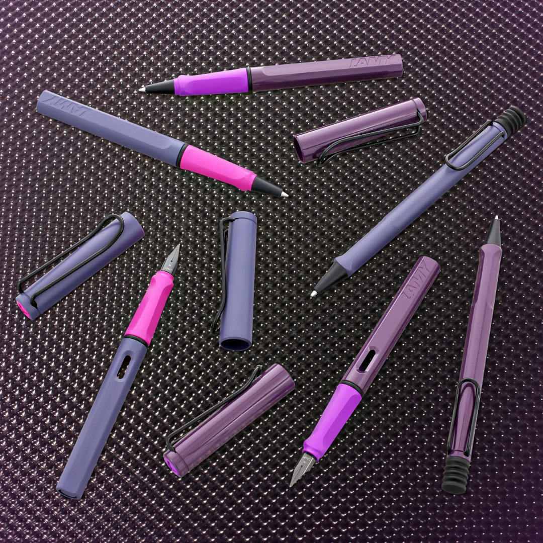 LAMY 3D8 Safari Rollerball Pen in Violet Blackberry [Pre-Order] — Lamy rollerball pen — fluid gel ink writing instrument, at Cityluxe Singapore