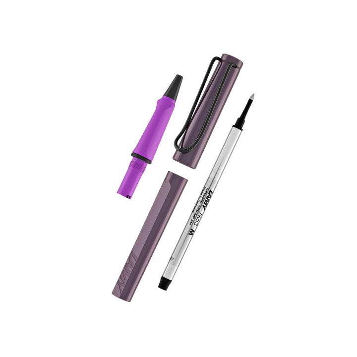 LAMY 3D8 Safari Rollerball Pen in Violet Blackberry [Pre-Order] — Lamy rollerball pen — fluid gel ink writing instrument, at Cityluxe Singapore