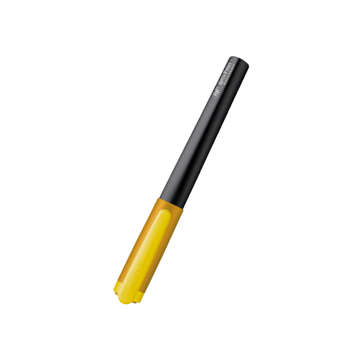LAMY Nexx Fountain Pen - Hufflepuff — uncapped with cap posted