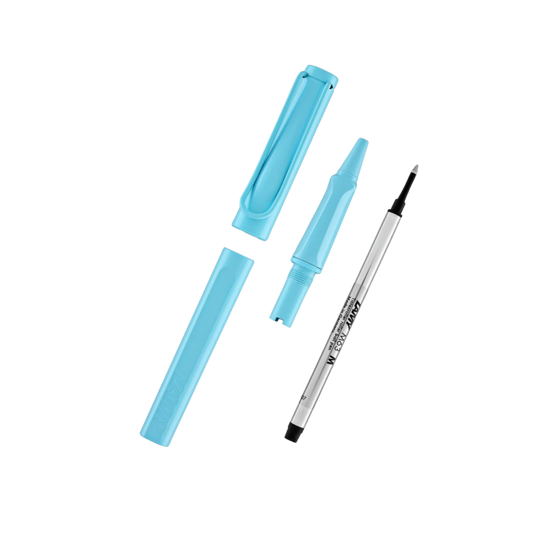 LAMY Safari Deelite Rollerball Pen in Aqua Sky (Special Edition) — Lamy rollerball pen — fluid gel ink writing instrument, at Cityluxe Singapore
