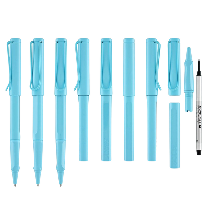 LAMY Safari Deelite Rollerball Pen in Aqua Sky (Special Edition) — Lamy rollerball pen — fluid gel ink writing instrument, at Cityluxe Singapore
