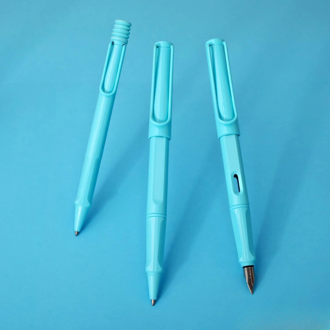 LAMY Safari Deelite Rollerball Pen in Aqua Sky (Special Edition) — Lamy rollerball pen — fluid gel ink writing instrument, at Cityluxe Singapore