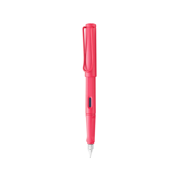 LAMY Safari Fountain Pen - Sunset Coral — nib close-up