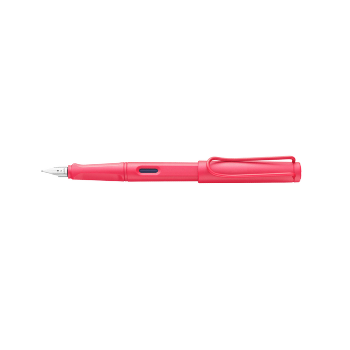 LAMY Safari Fountain Pen - Sunset Coral — with packaging