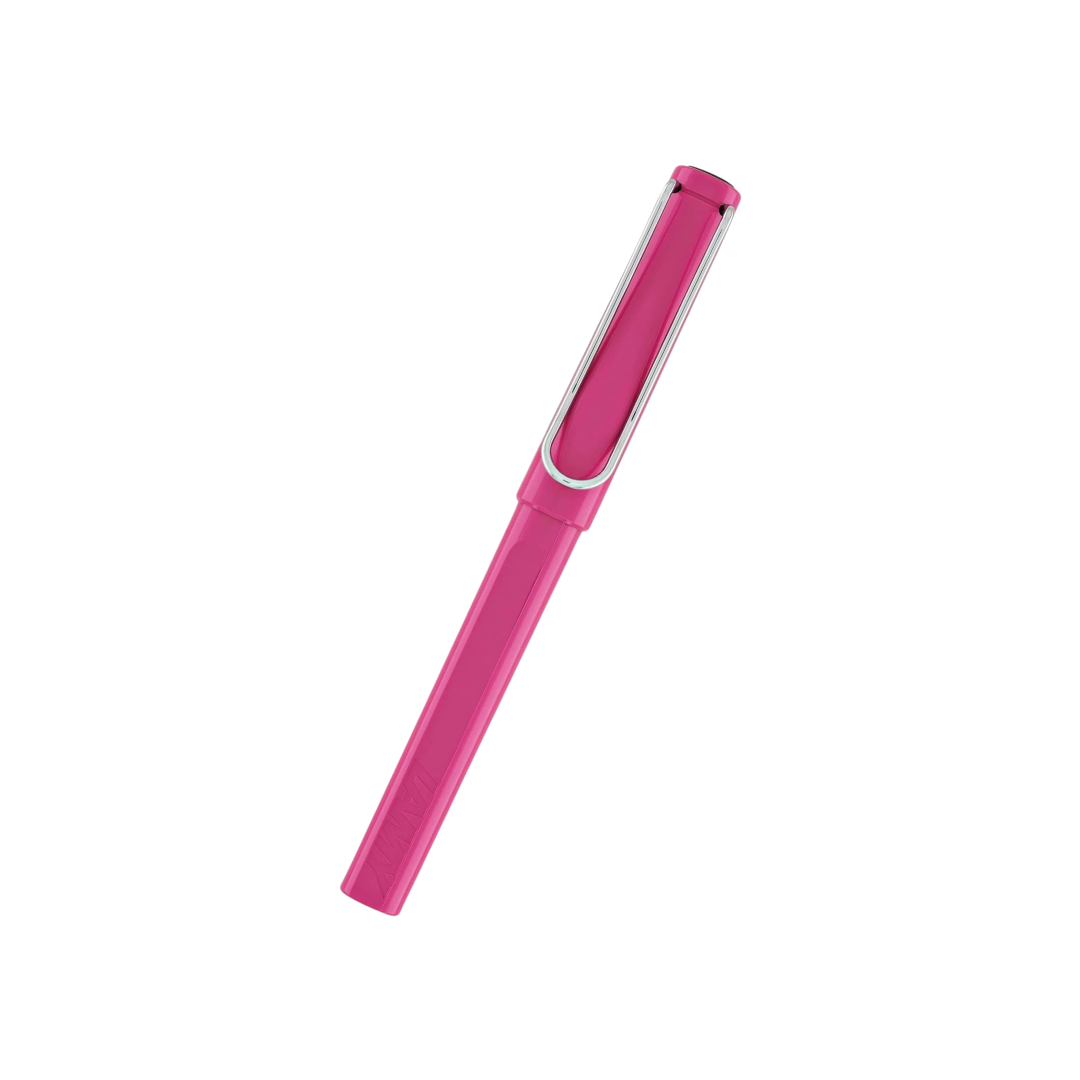 Lamy Safari Rollerball Pen Pink — with packaging