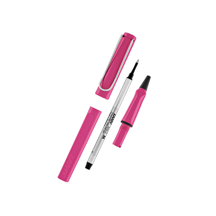 Lamy Safari Rollerball Pen Pink — engraving example