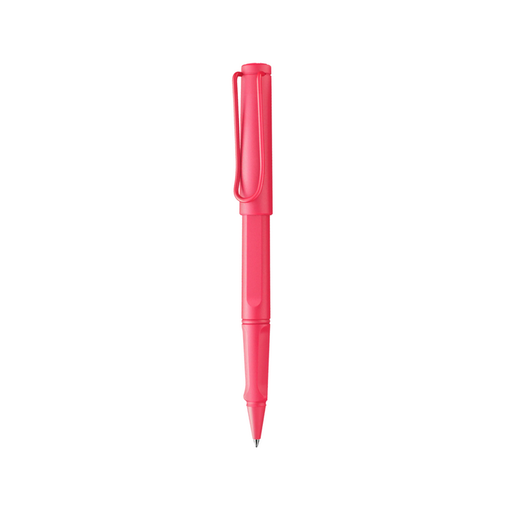 LAMY Safari Rollerball Pen in Sunset Coral — Lamy rollerball pen — fluid gel ink writing instrument, at Cityluxe Singapore