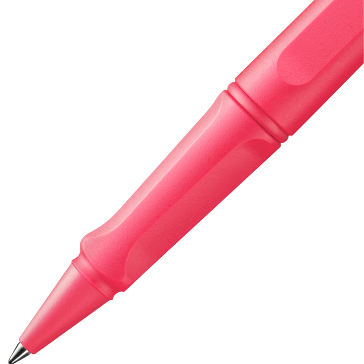 LAMY Safari Rollerball Pen in Sunset Coral — Lamy rollerball pen — fluid gel ink writing instrument, at Cityluxe Singapore