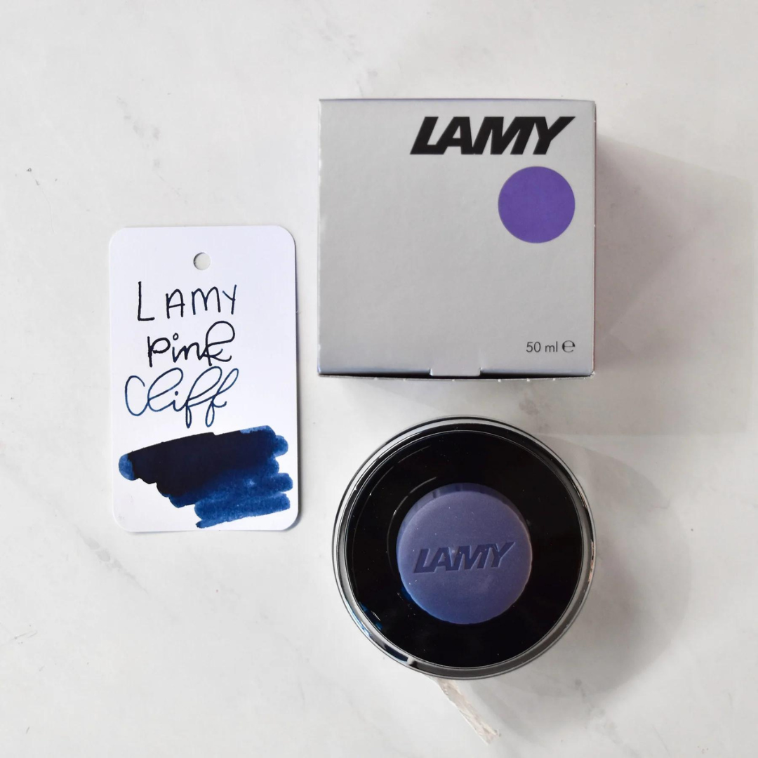 LAMY T52 50ml Ink Bottle in Pink Cliff — Lamy fountain pen ink — premium bottled ink for writing, at Cityluxe Singapore
