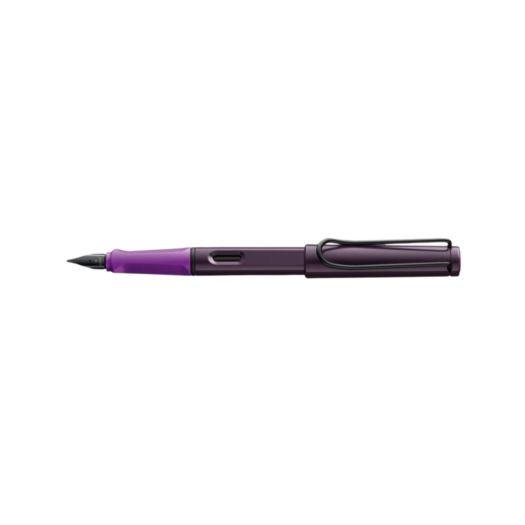 LAMY 0D8 Safari Fountain Pen - Violet Blackberry [Pre-Order] — flat lay