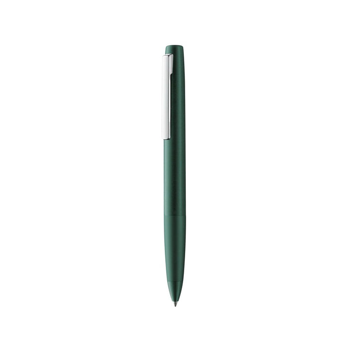 Lamy Aion Ballpoint Pen Darkgreen — uncapped with cap posted