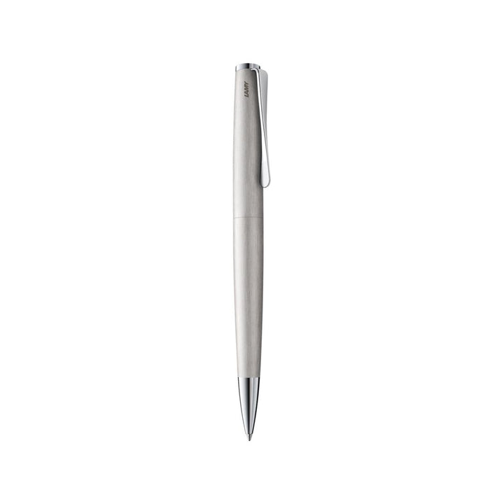 Lamy Studio Ballpoint Pen Brushed — uncapped with cap posted