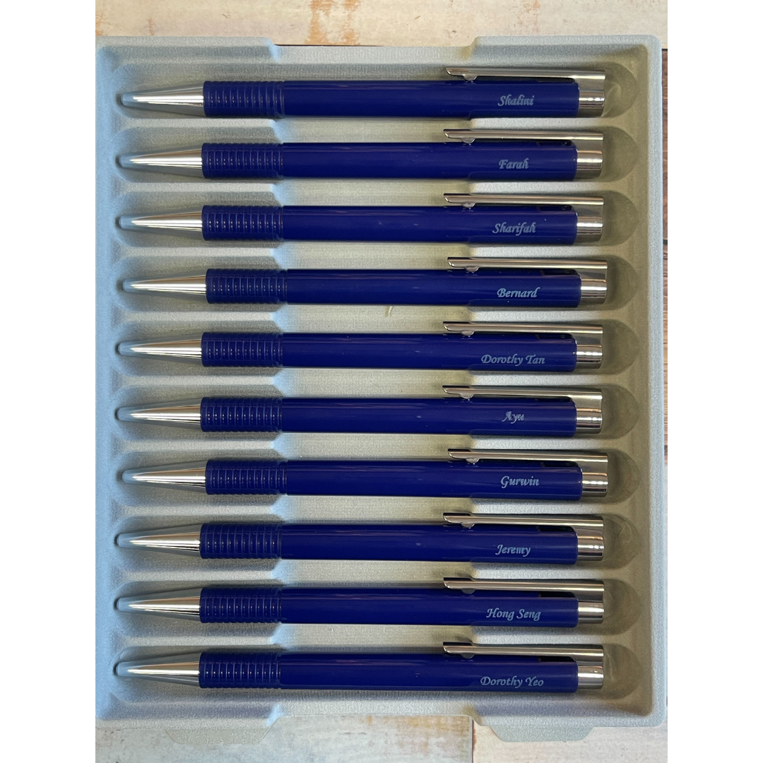 LAMY logo M Ballpoint Pen in Blue — Lamy ballpoint pen — reliable smooth-writing everyday pen, at Cityluxe Singapore