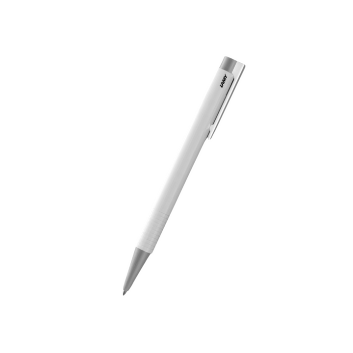LAMY logo M Ballpoint Pen in White — Lamy ballpoint pen — reliable smooth-writing everyday pen, at Cityluxe Singapore