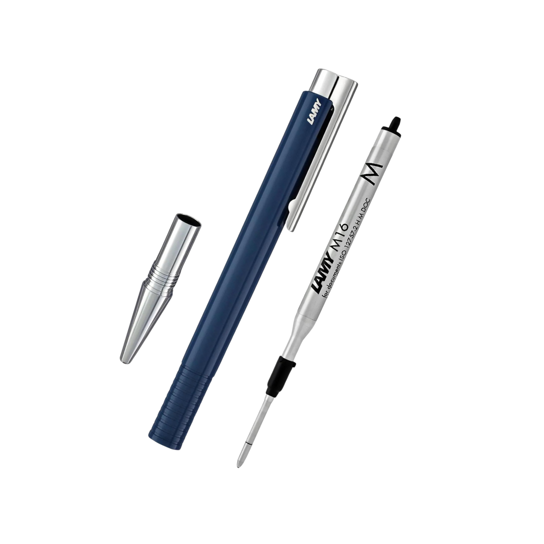 LAMY logo M+ Ballpoint Pen in Blue — Lamy ballpoint pen — reliable smooth-writing everyday pen, at Cityluxe Singapore