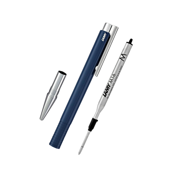 LAMY logo M+ Ballpoint Pen in Blue — Lamy ballpoint pen — reliable smooth-writing everyday pen, at Cityluxe Singapore
