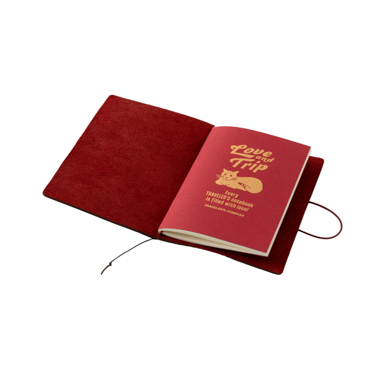TRAVELER's notebook Passport Size LOVE AND TRIP - Red