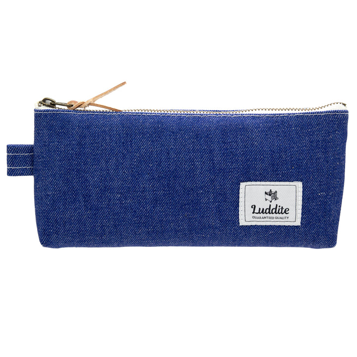Luddite Pen Case M - Okayama Denim Blue — capped