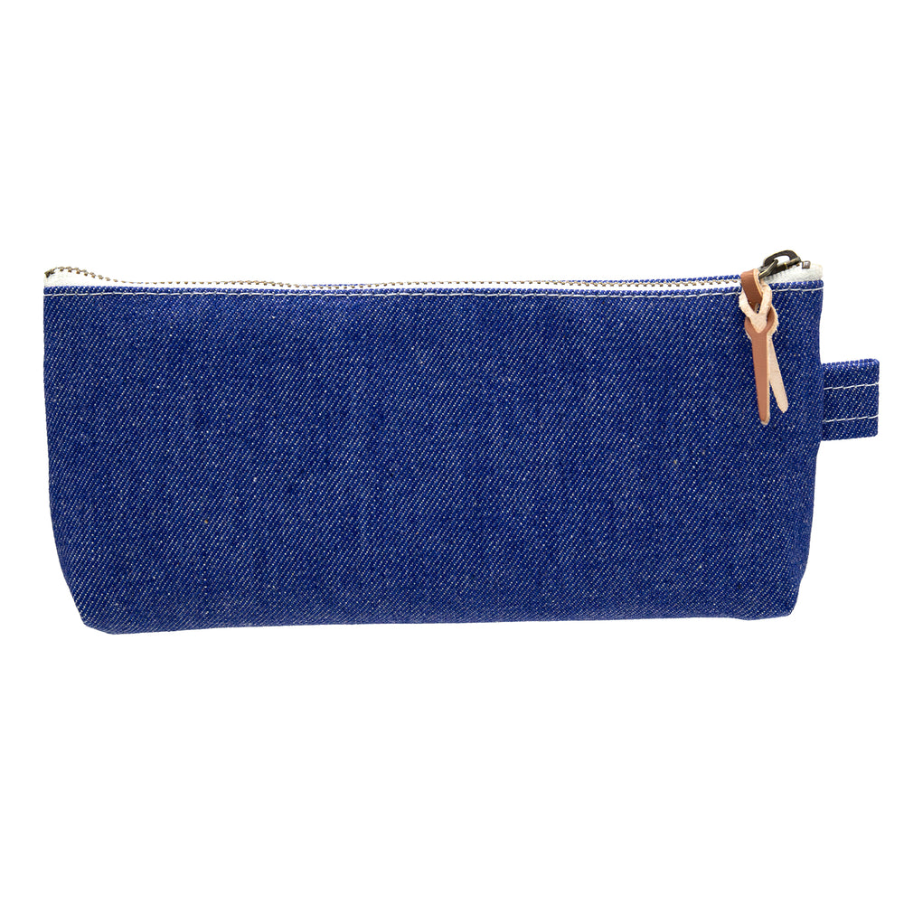 Luddite Pen Case M in Okayama Denim Blue — Luddite pencil — quality graphite writing pencil, at Cityluxe Singapore