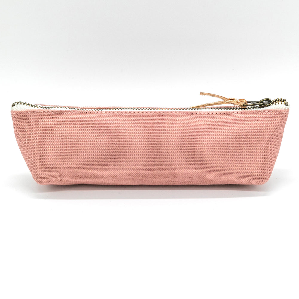 Luddite Kurashiki Canvas Pen Case S - Smoky Pink