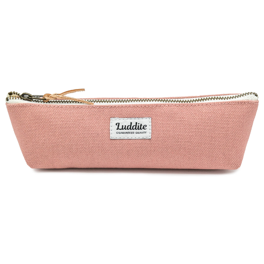 Luddite Kurashiki Canvas Pen Case S - Smoky Pink
