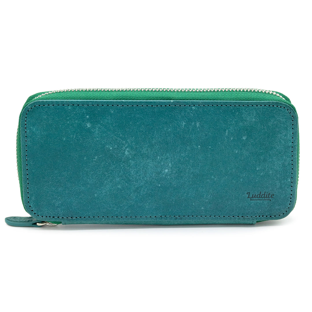 Luddite MAYA Roundzip Pencase Essential in Teal — Luddite pencil — quality graphite writing pencil, at Cityluxe Singapore