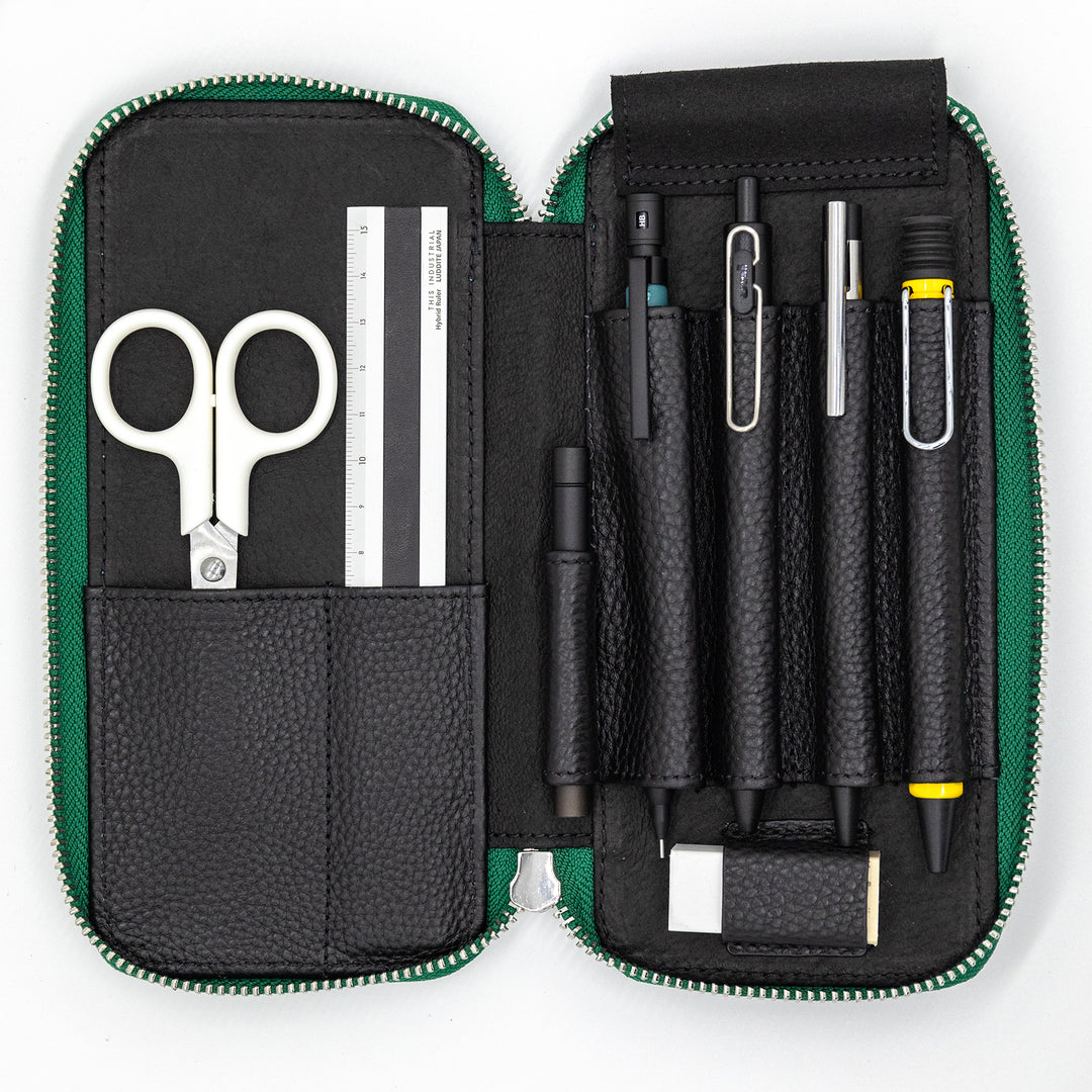 Luddite MAYA Roundzip Pencase Essential - Teal — barrel detail