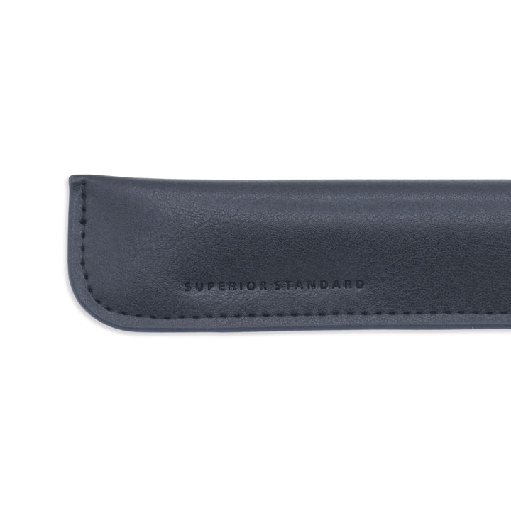 Luddite Superior Standard PU Leather Pen Holder - Black — tip detail