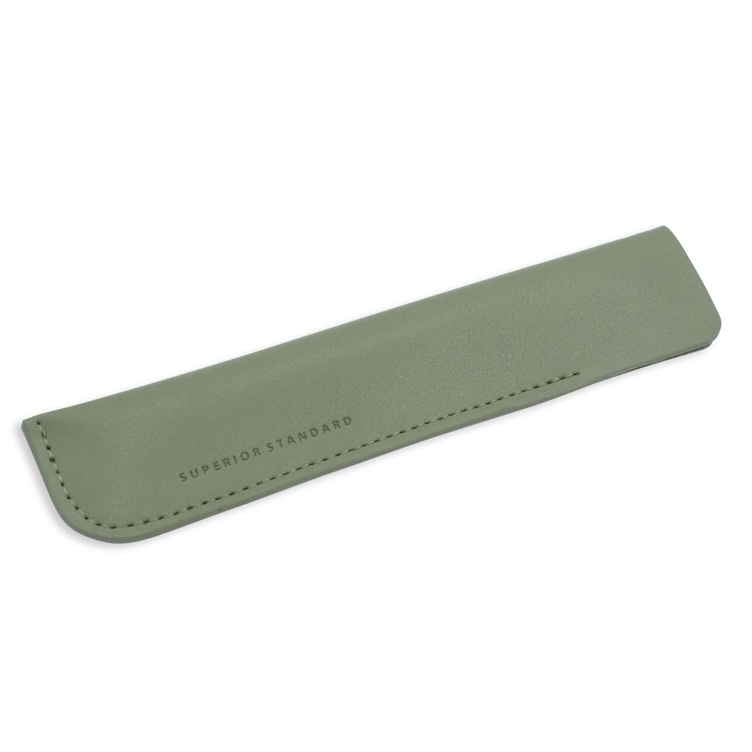 Luddite Superior Standard PU Leather Pen Holder - Khaki — barrel detail