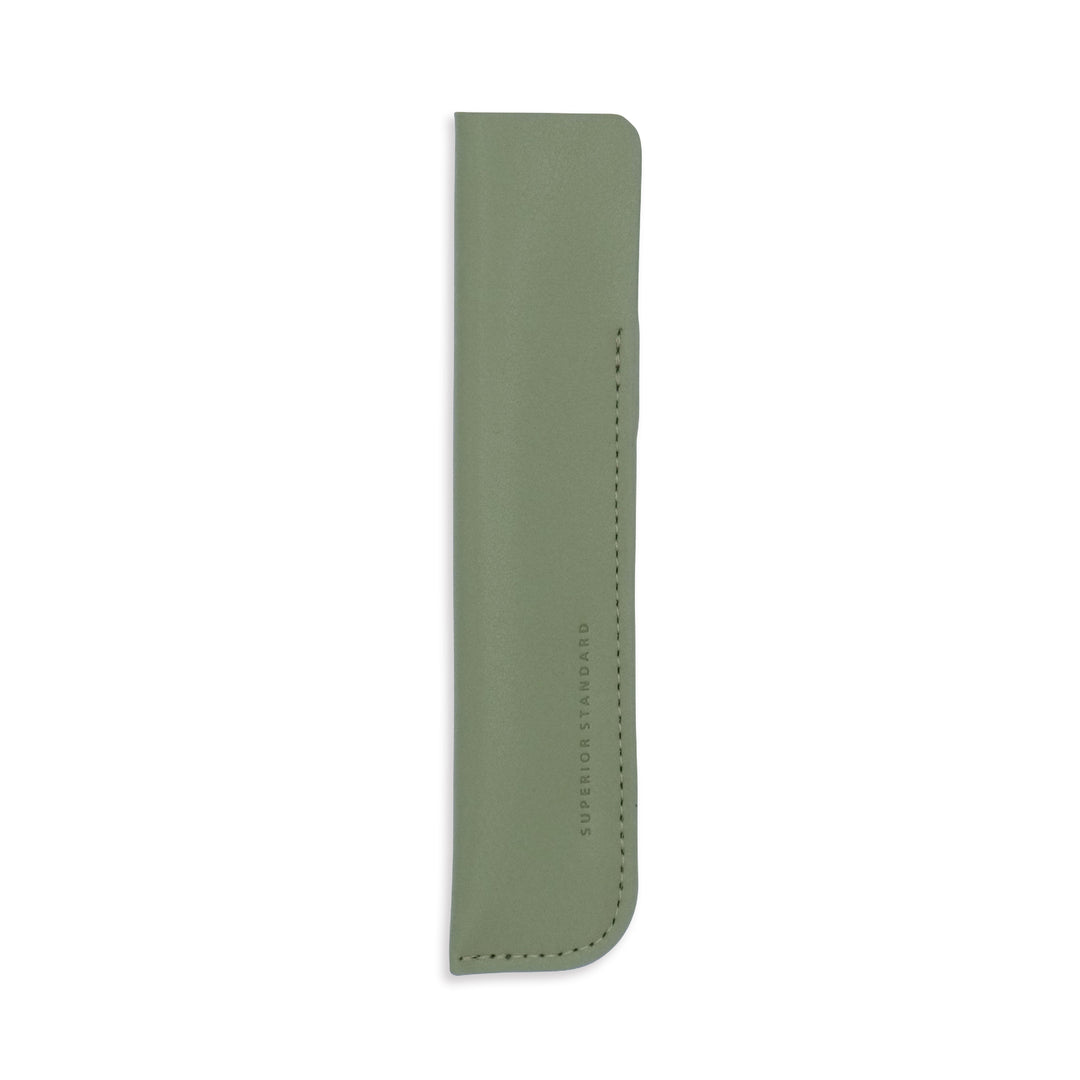 Luddite Superior Standard PU Leather Pen Holder in Khaki — Luddite pencil — quality graphite writing pencil, at Cityluxe Singapore