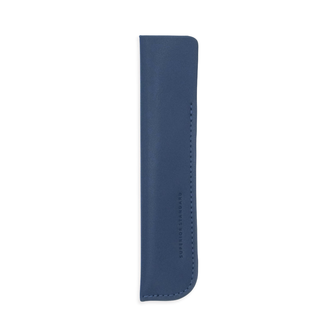 Luddite Superior Standard PU Leather Pen Holder in Navy — Luddite pencil — quality graphite writing pencil, at Cityluxe Singapore