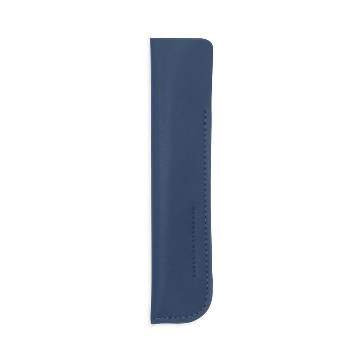 Luddite Superior Standard PU Leather Pen Holder - Navy — capped