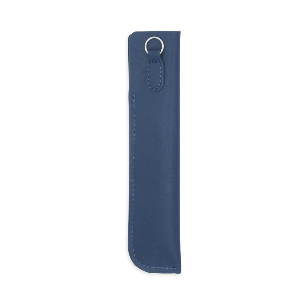 Luddite Superior Standard PU Leather Pen Holder in Navy — Luddite pencil — quality graphite writing pencil, at Cityluxe Singapore
