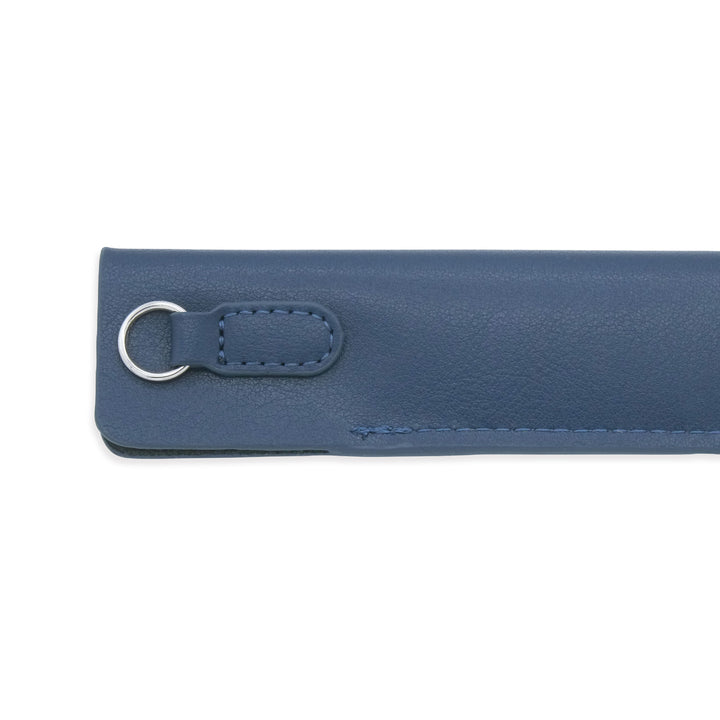 Luddite Superior Standard PU Leather Pen Holder - Navy — with packaging