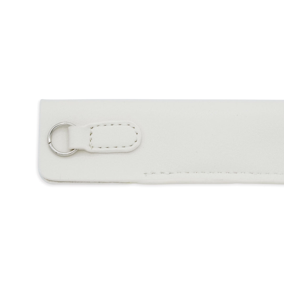 Luddite Superior Standard PU Leather Pen Holder - White — with packaging