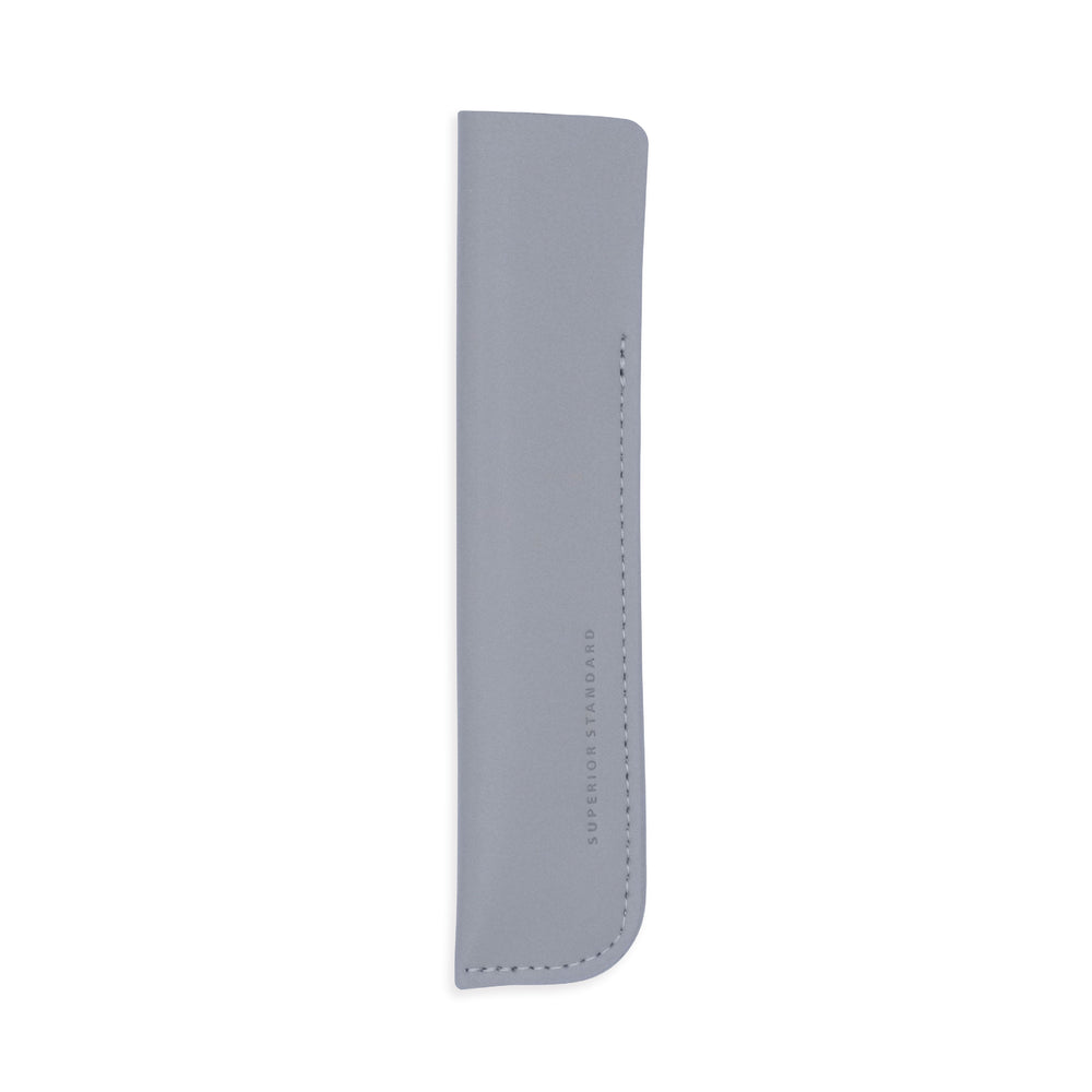 Luddite Superior Standard PU Leather Pen Holder in Gray — Luddite pencil — quality graphite writing pencil, at Cityluxe Singapore