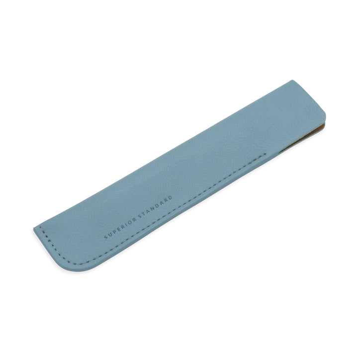 Luddite Superior Standard PU Leather Pen Holder - Blue Gray — barrel detail
