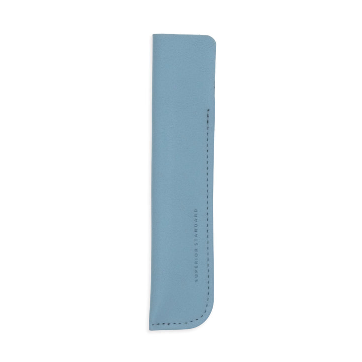 Luddite Superior Standard PU Leather Pen Holder - Blue Gray — capped