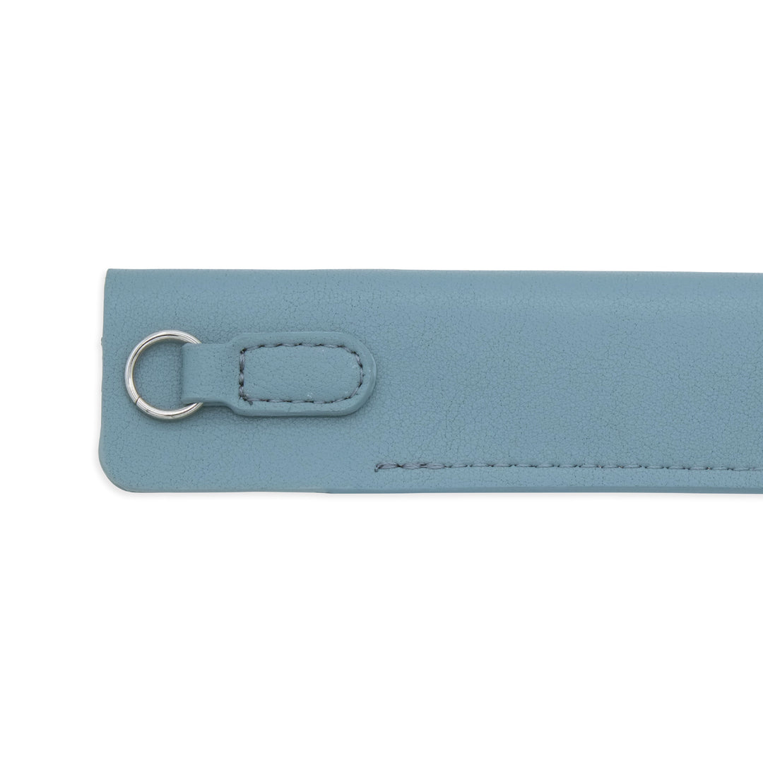 Luddite Superior Standard PU Leather Pen Holder - Blue Gray — with packaging
